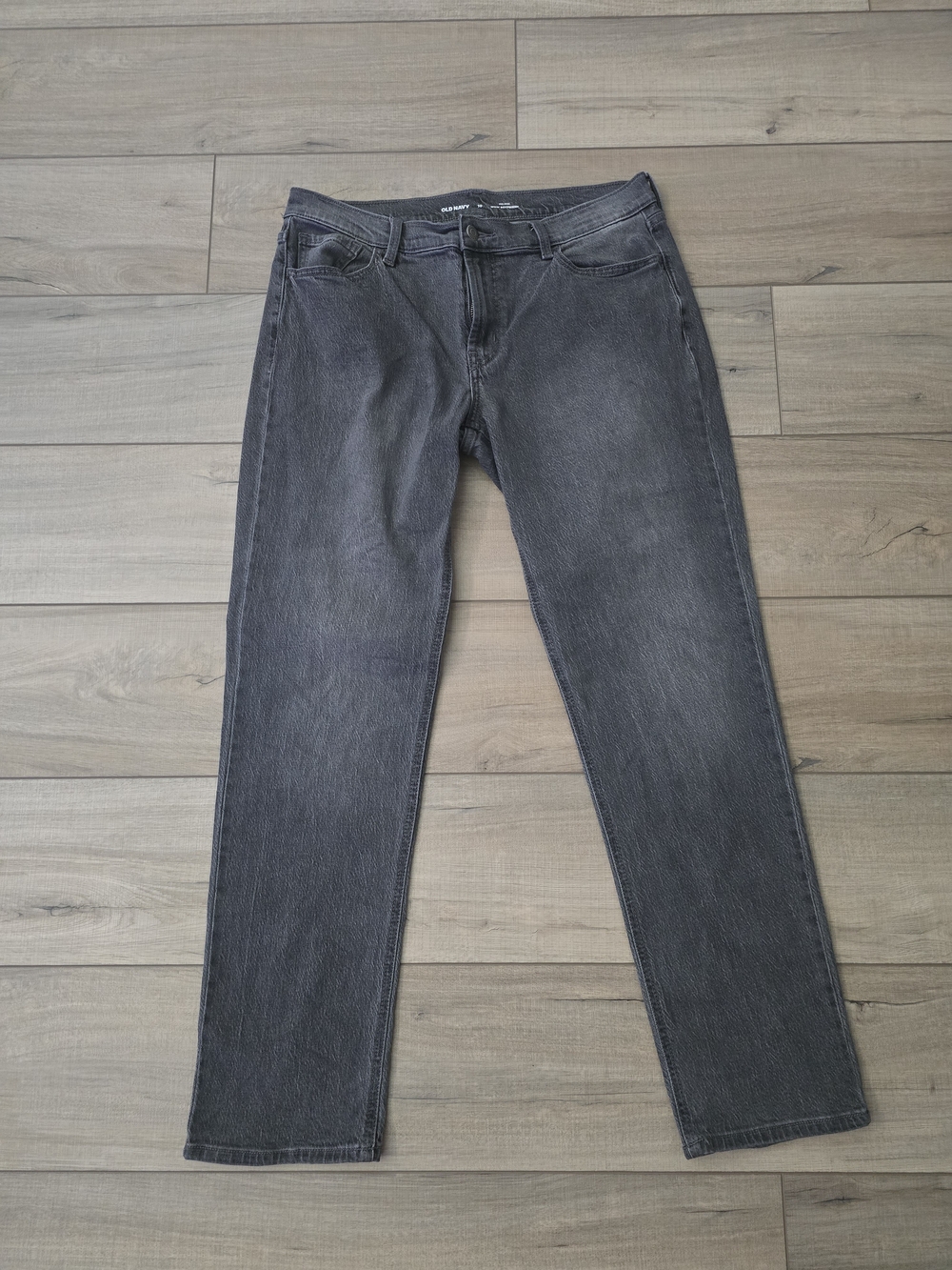 Old Navy Women's Straight Leg Jeans - Washed Black